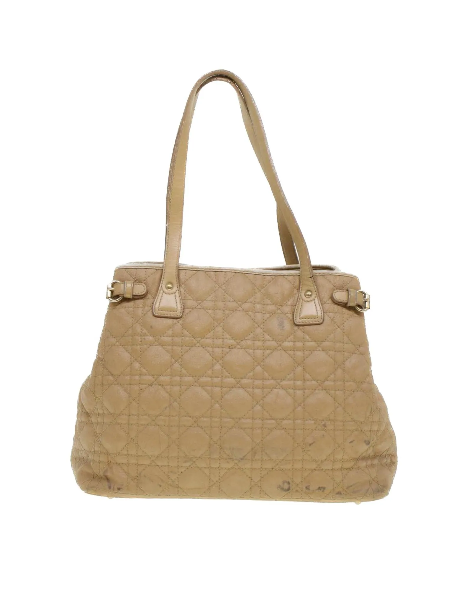 Authentic Christian Dior Beige Canage Tote Bag