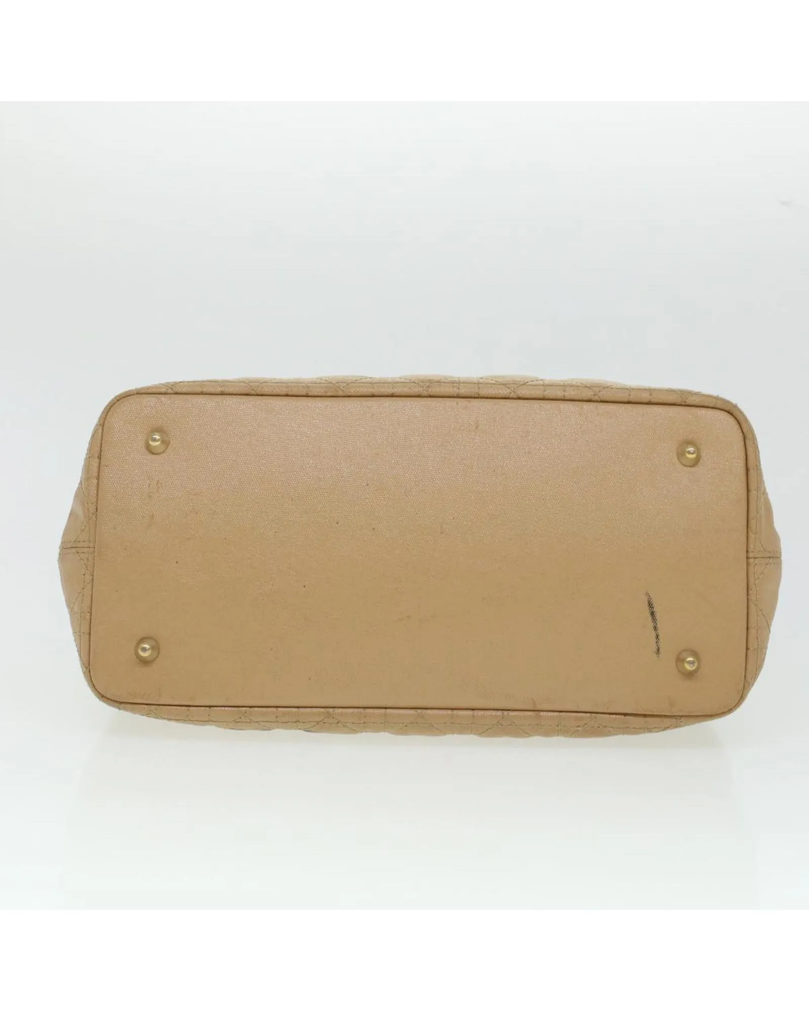 Authentic Christian Dior Beige Canage Tote Bag