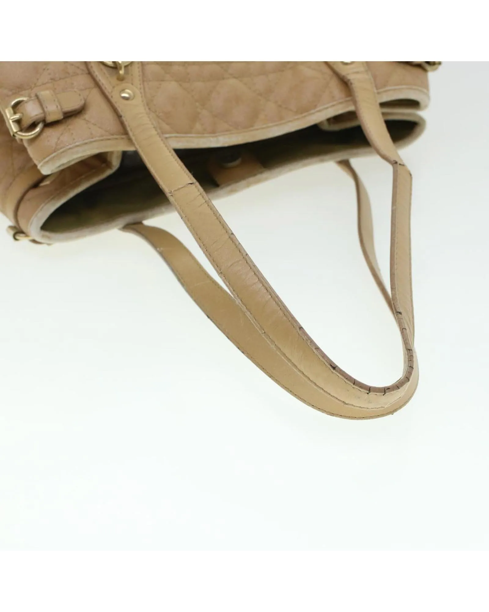 Authentic Christian Dior Beige Canage Tote Bag