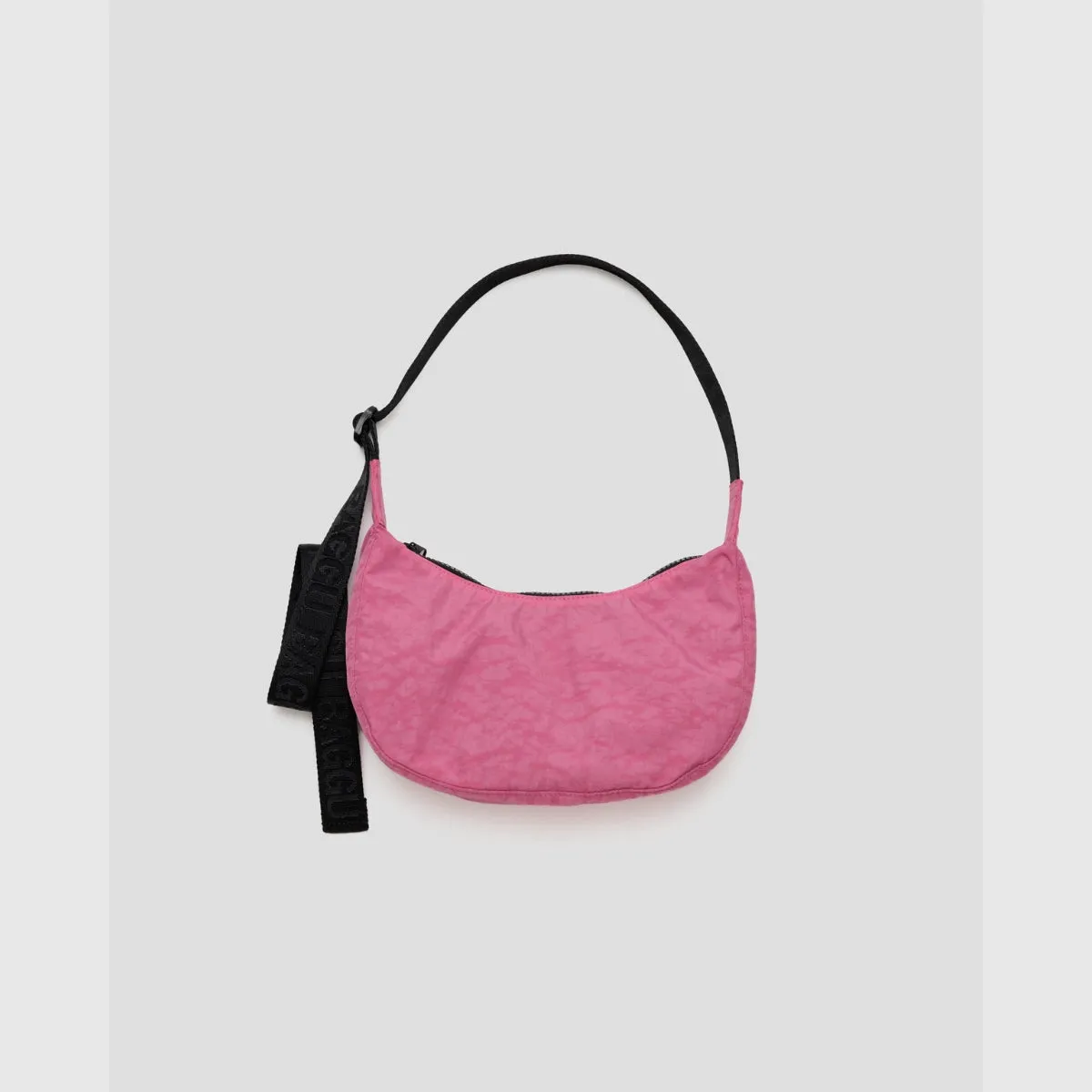 Baggu Small Nylon Crescent Bag in Azalea Pink