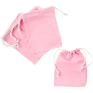 BAGS FABRIC PINK 5CT