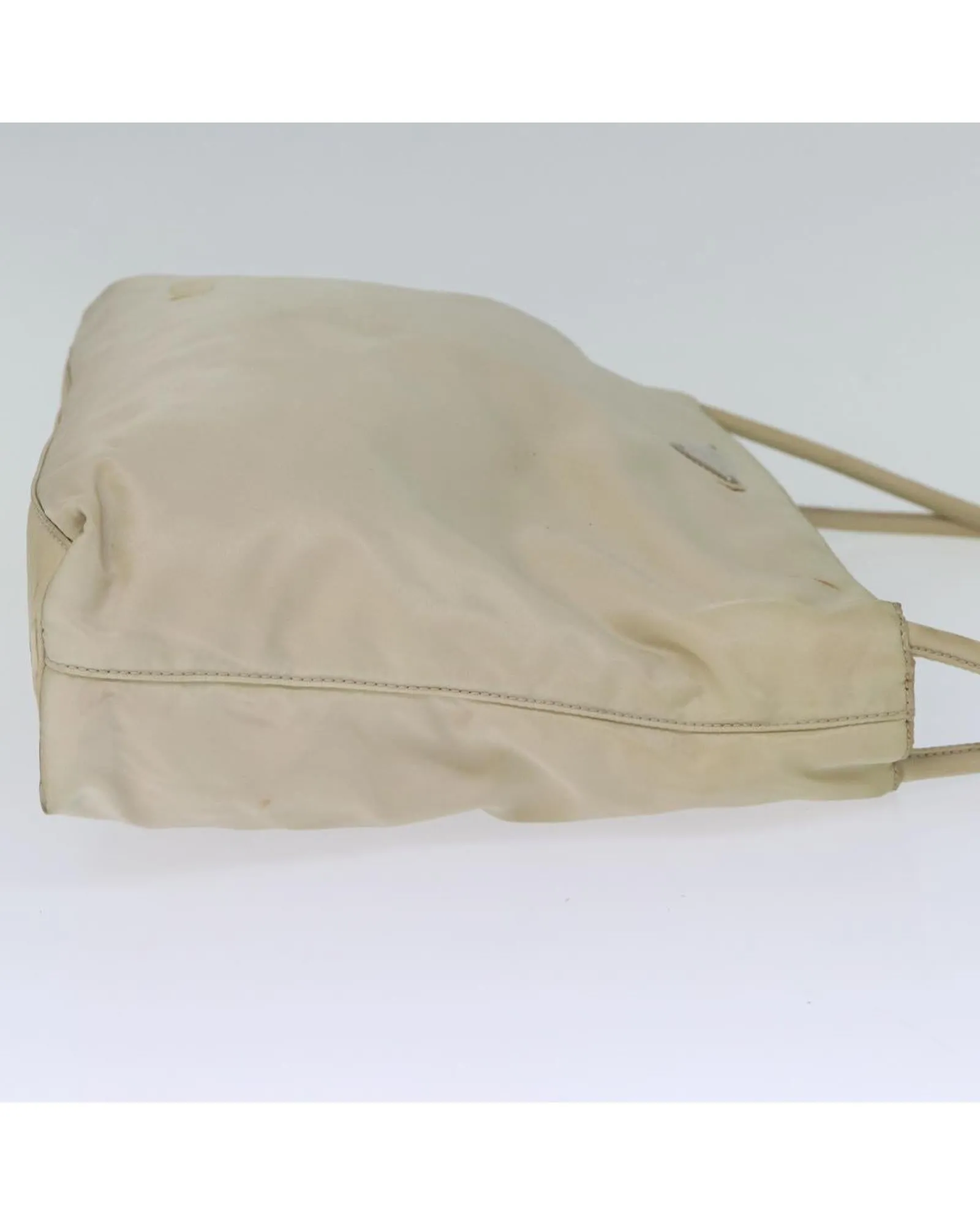 Beige Nylon Tote Bag with Accessory from Italy