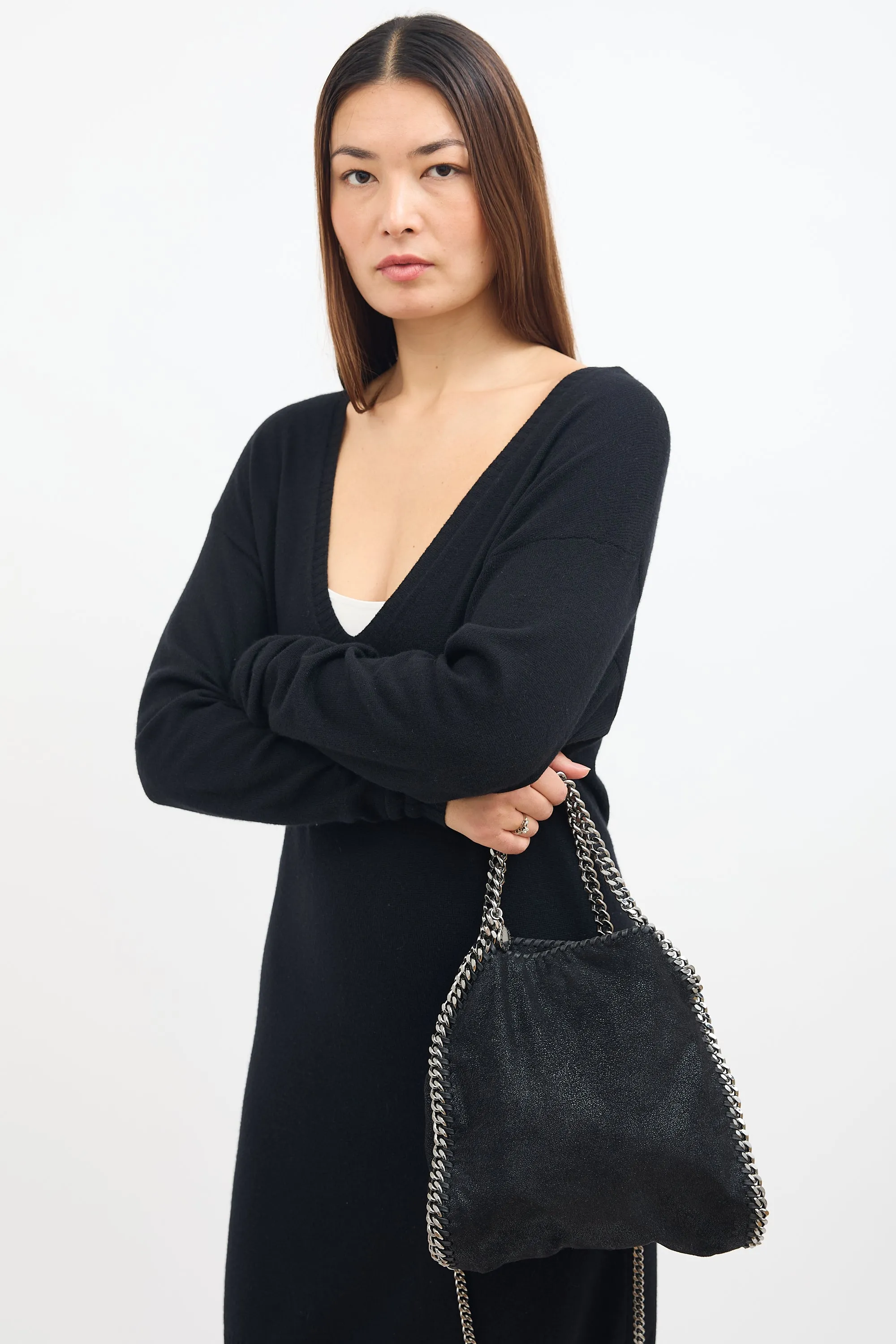 Black Falabella Mini Tote