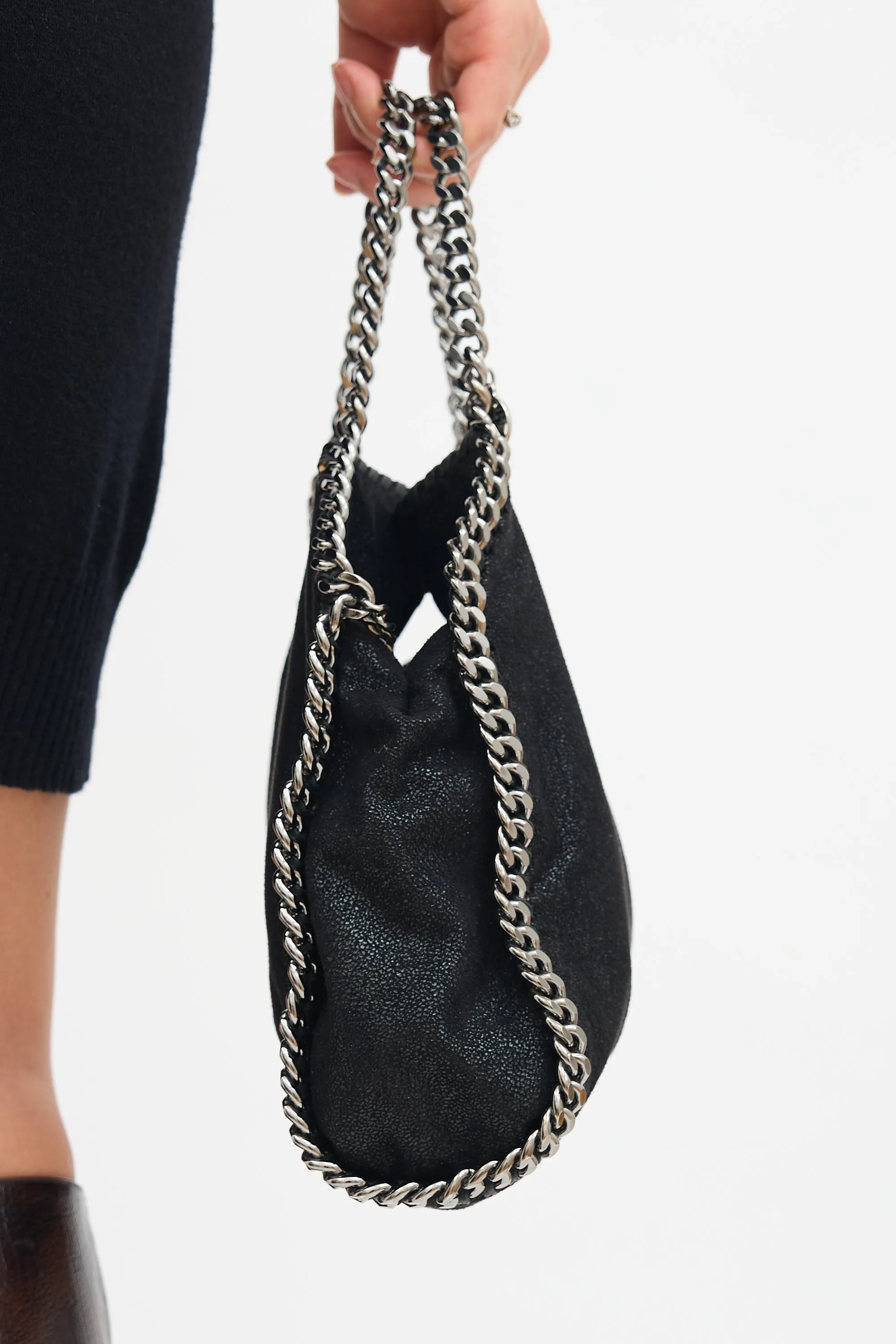Black Falabella Mini Tote
