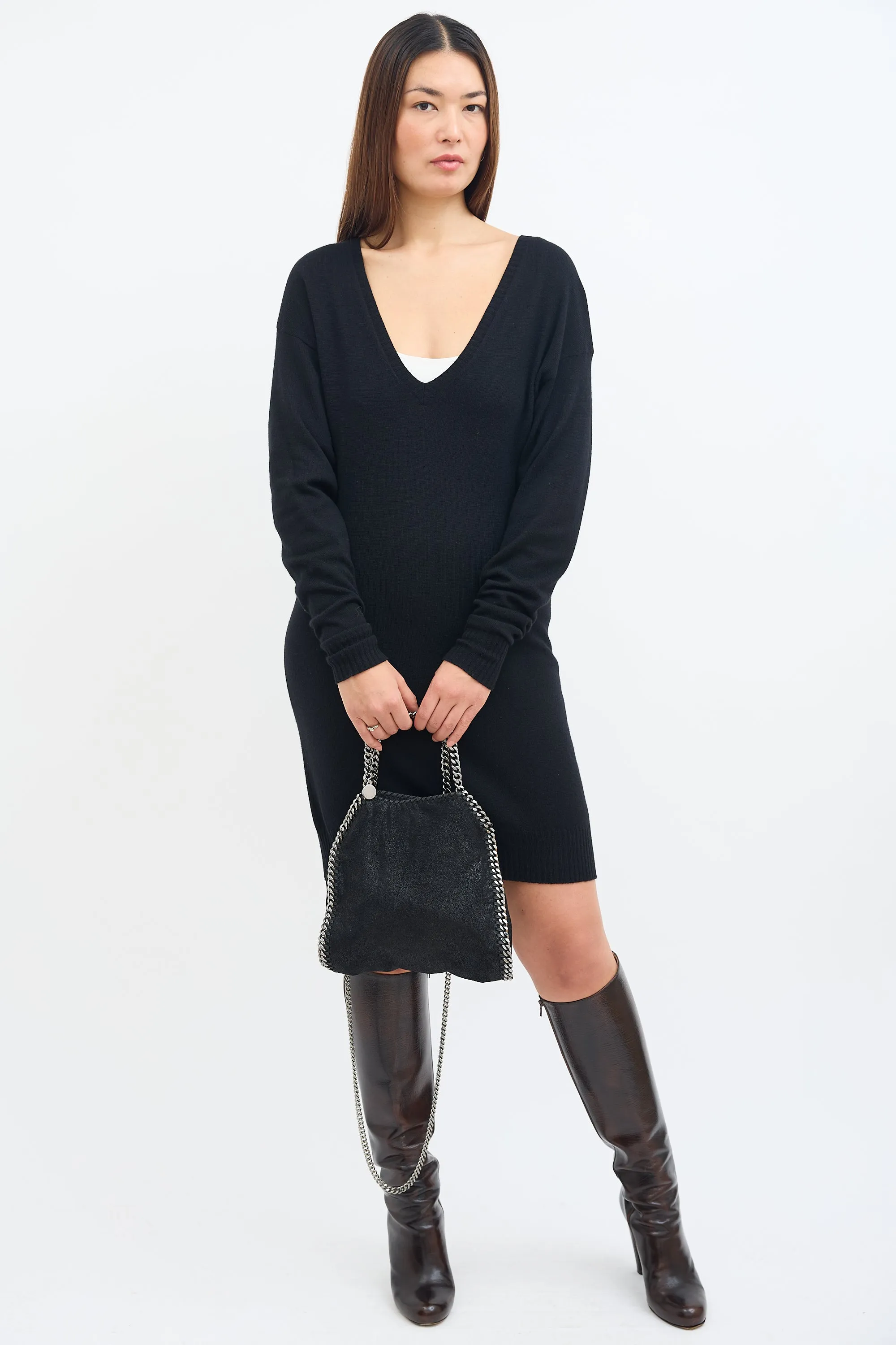 Black Falabella Mini Tote