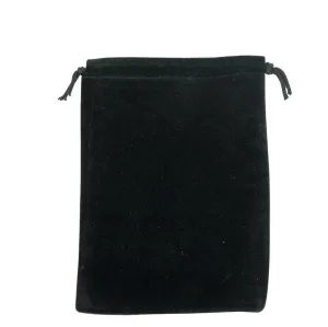 Black Ultra-Soft Velvet Drawstring Bags - 12 Bags in a pack - Multiple sizes available