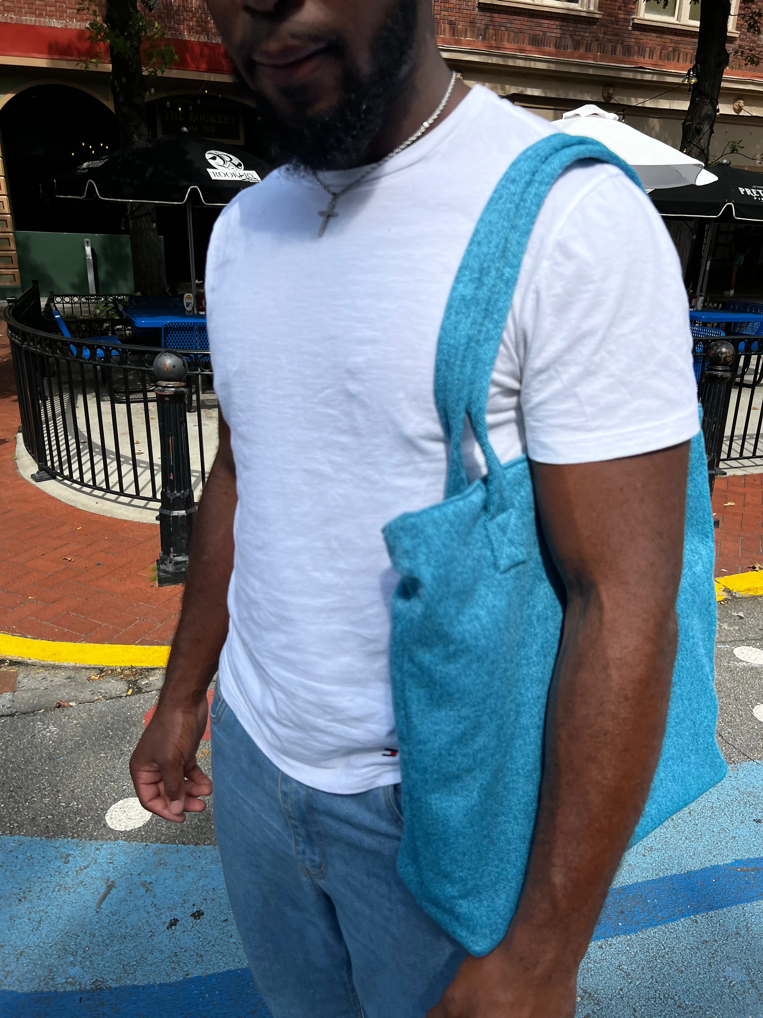 Blue Tote Bag