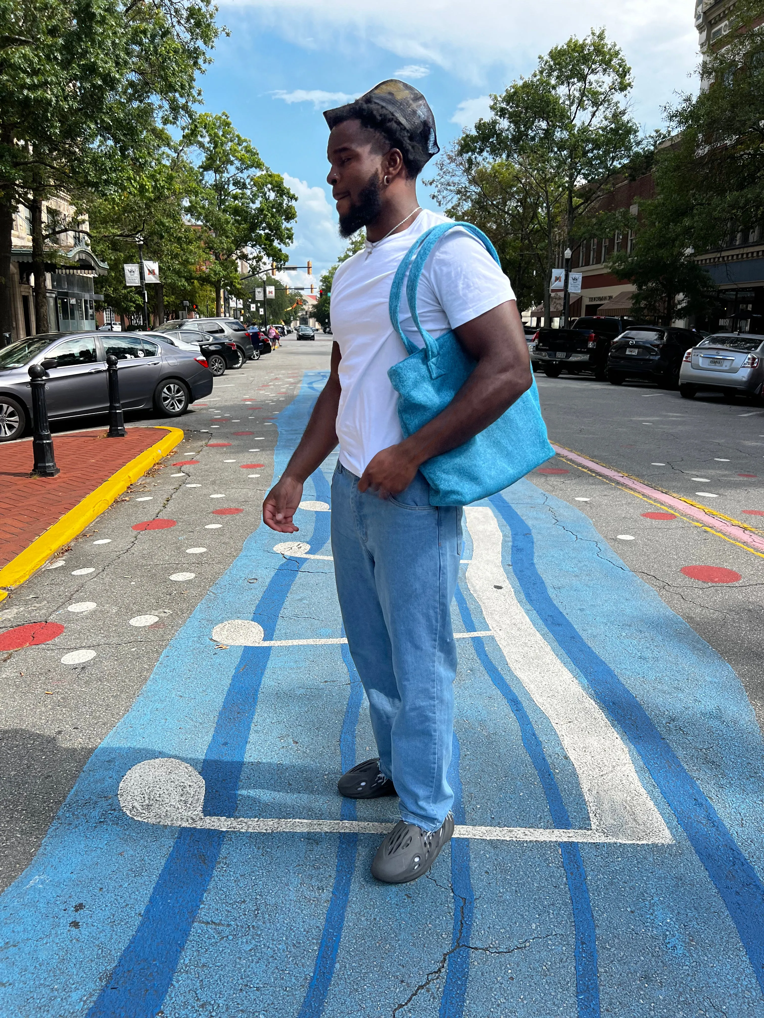 Blue Tote Bag
