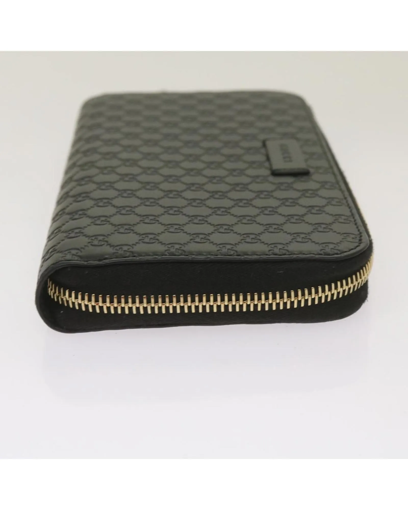 Canvas Long Wallet with Guccissima Pattern and Micro GG Design