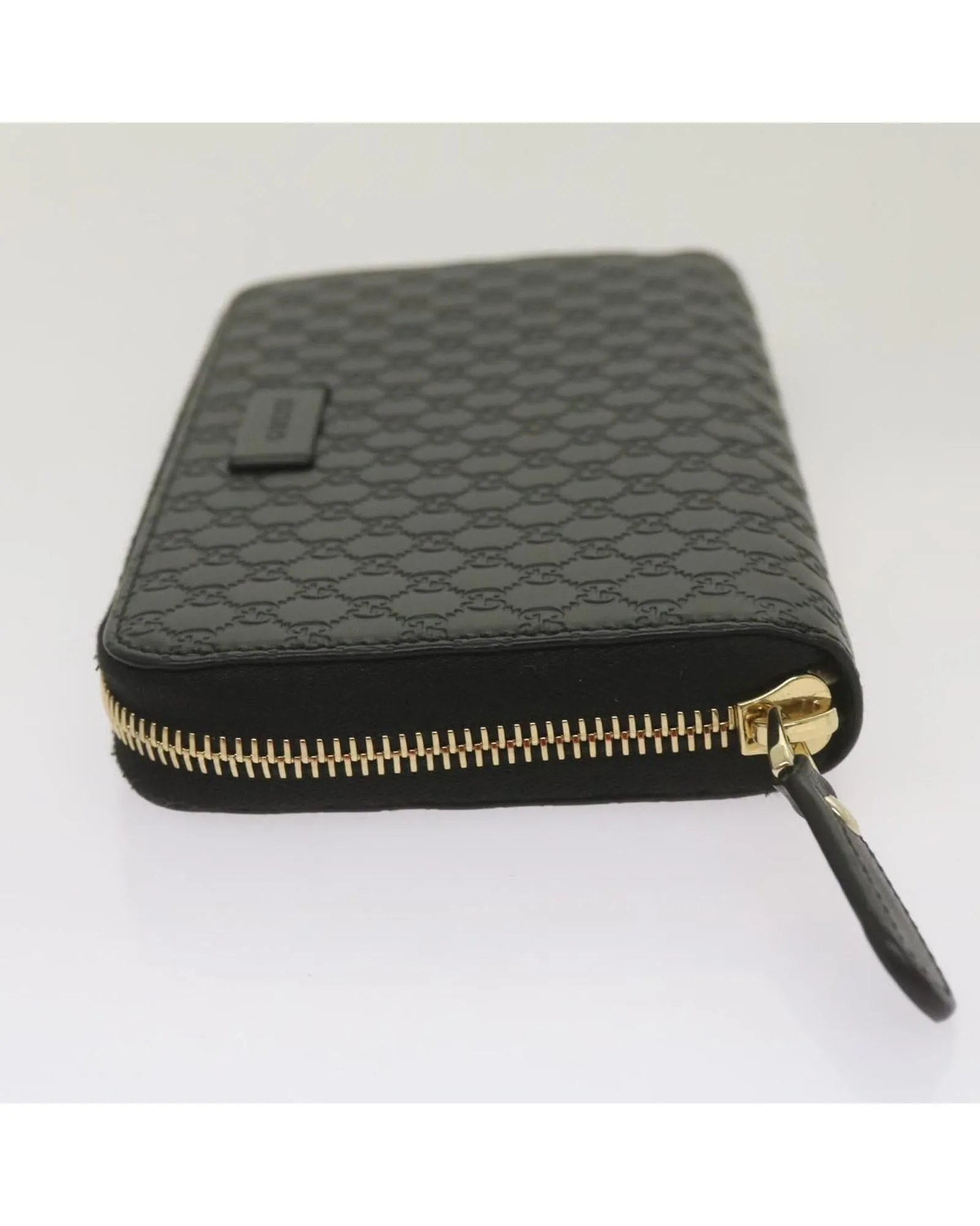 Canvas Long Wallet with Guccissima Pattern and Micro GG Design