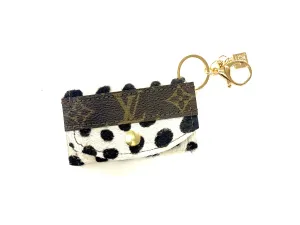 Cardholder pony/Dalmatian with LV strip Multiple Color Ways