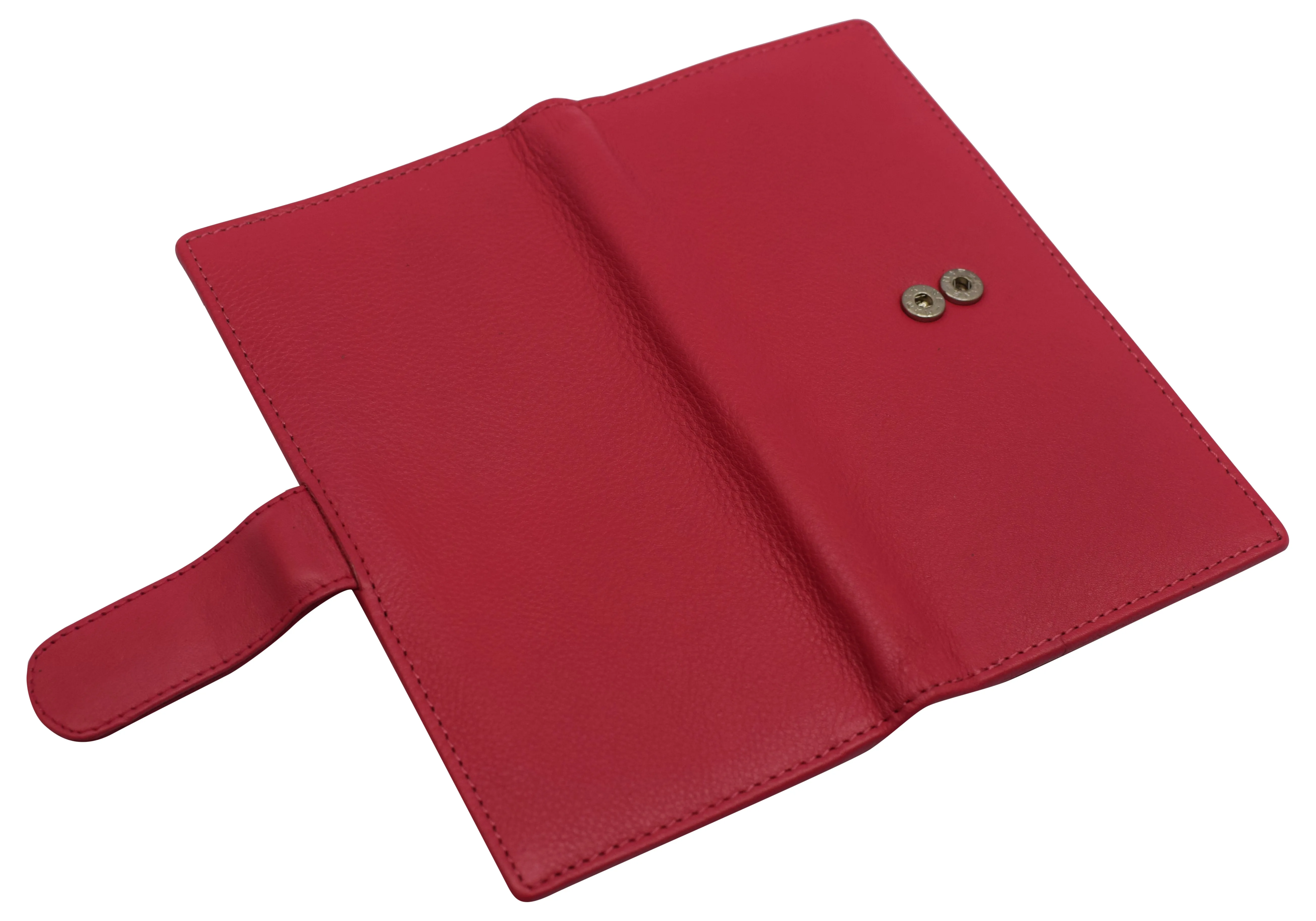 CN157 Real Leather Checkbook Cover RFID Wallets For Women Duplicate Check With Snap Closure