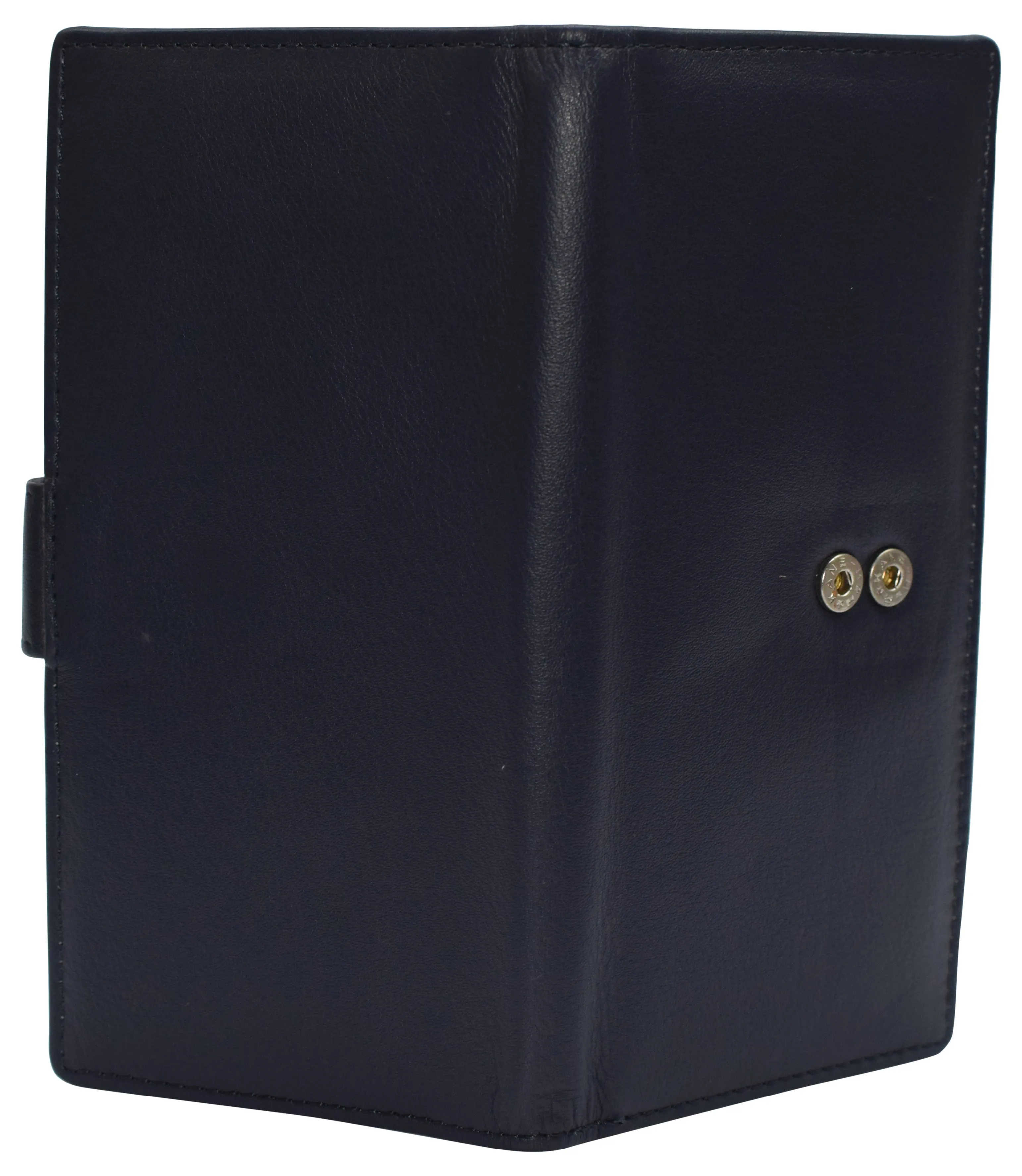 CN157 Real Leather Checkbook Cover RFID Wallets For Women Duplicate Check With Snap Closure