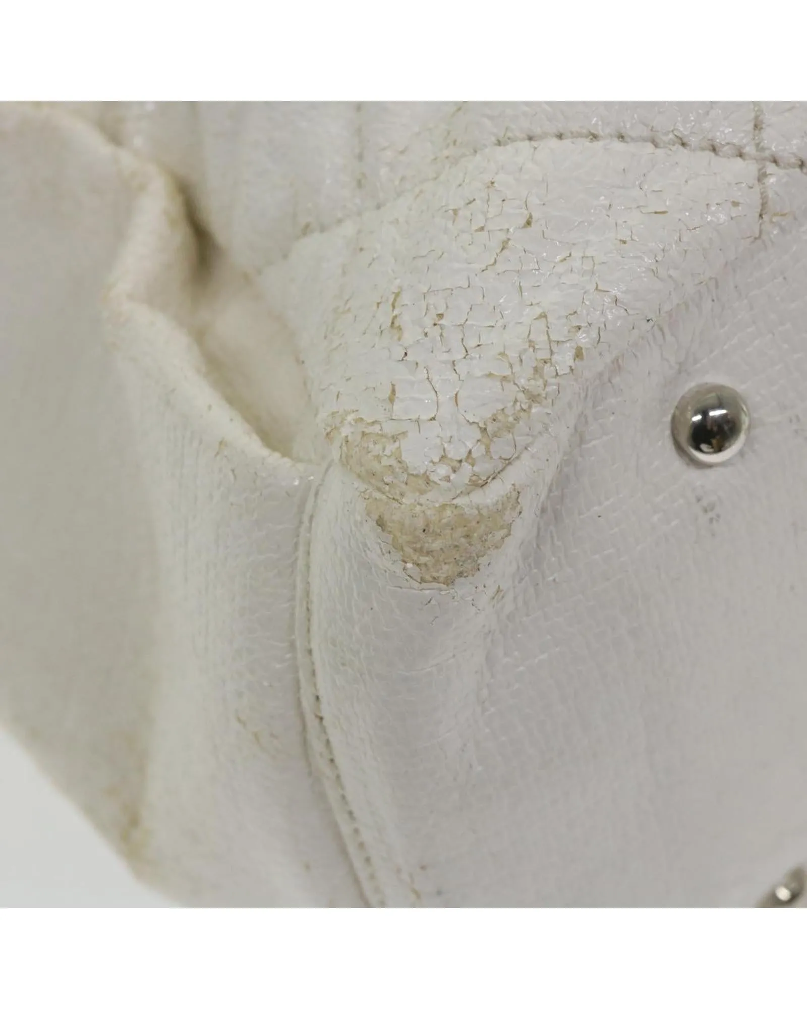 Coated Canvas Tote Bag with White CC Design - Authentic CHANEL Paris