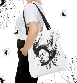 Free Your Mind Tote Bag (AOP). Tote Bag. Green Bag. Everyday Use Bag. Gift For Her. Gift For Him. Anniversary Gift. Positive Affirmation