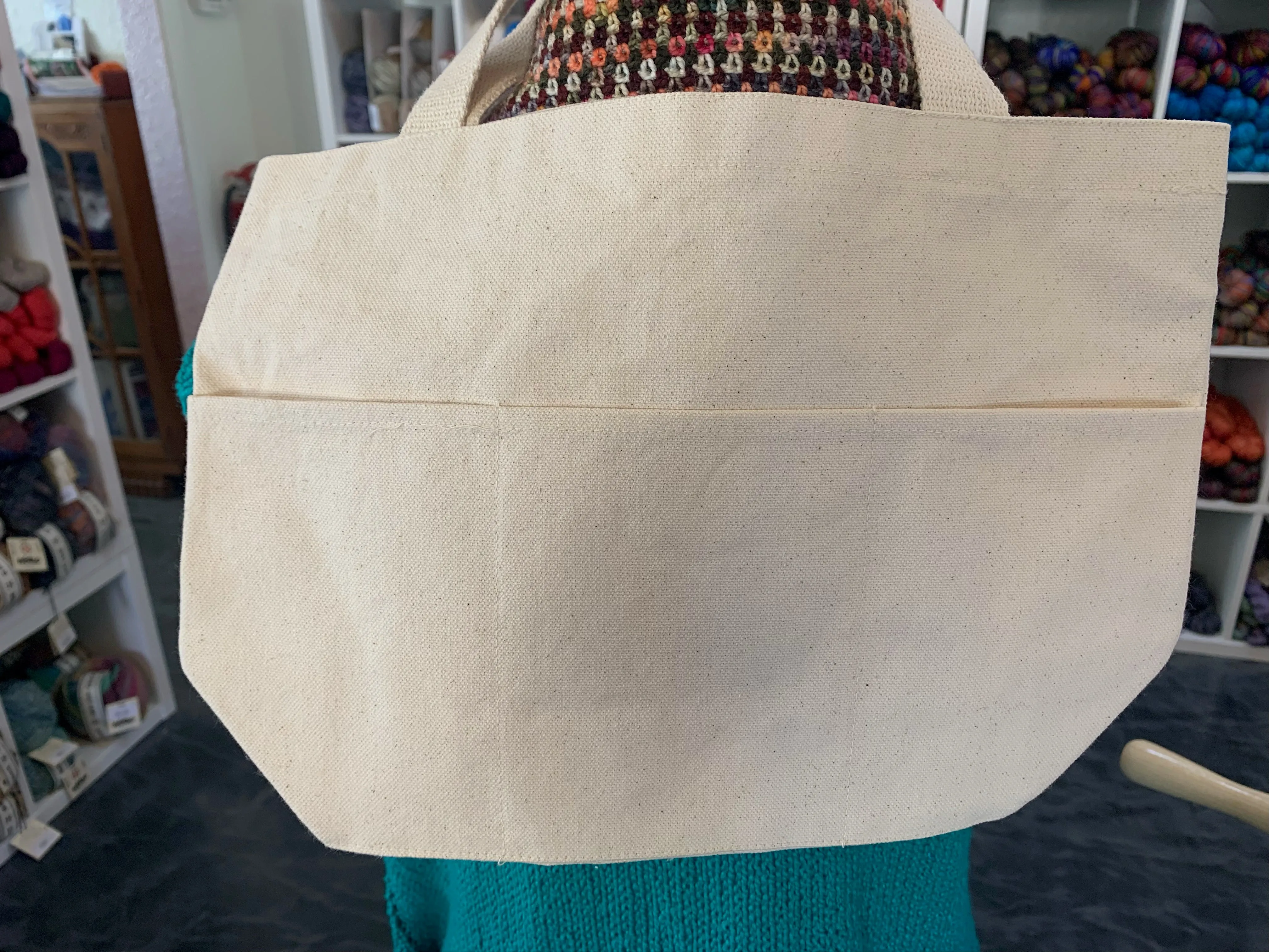 Giggling Hens Logo Canvas Project Bag