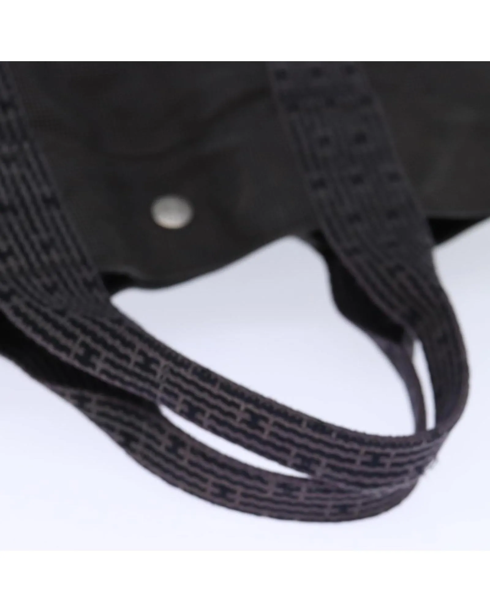 Gray Canvas Tote Bag - Authentic HERMES