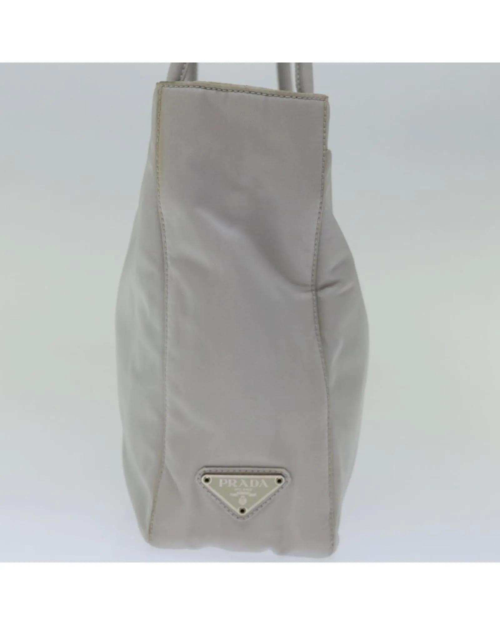 Gray Nylon Tote Bag with Accessory - Made in Italy