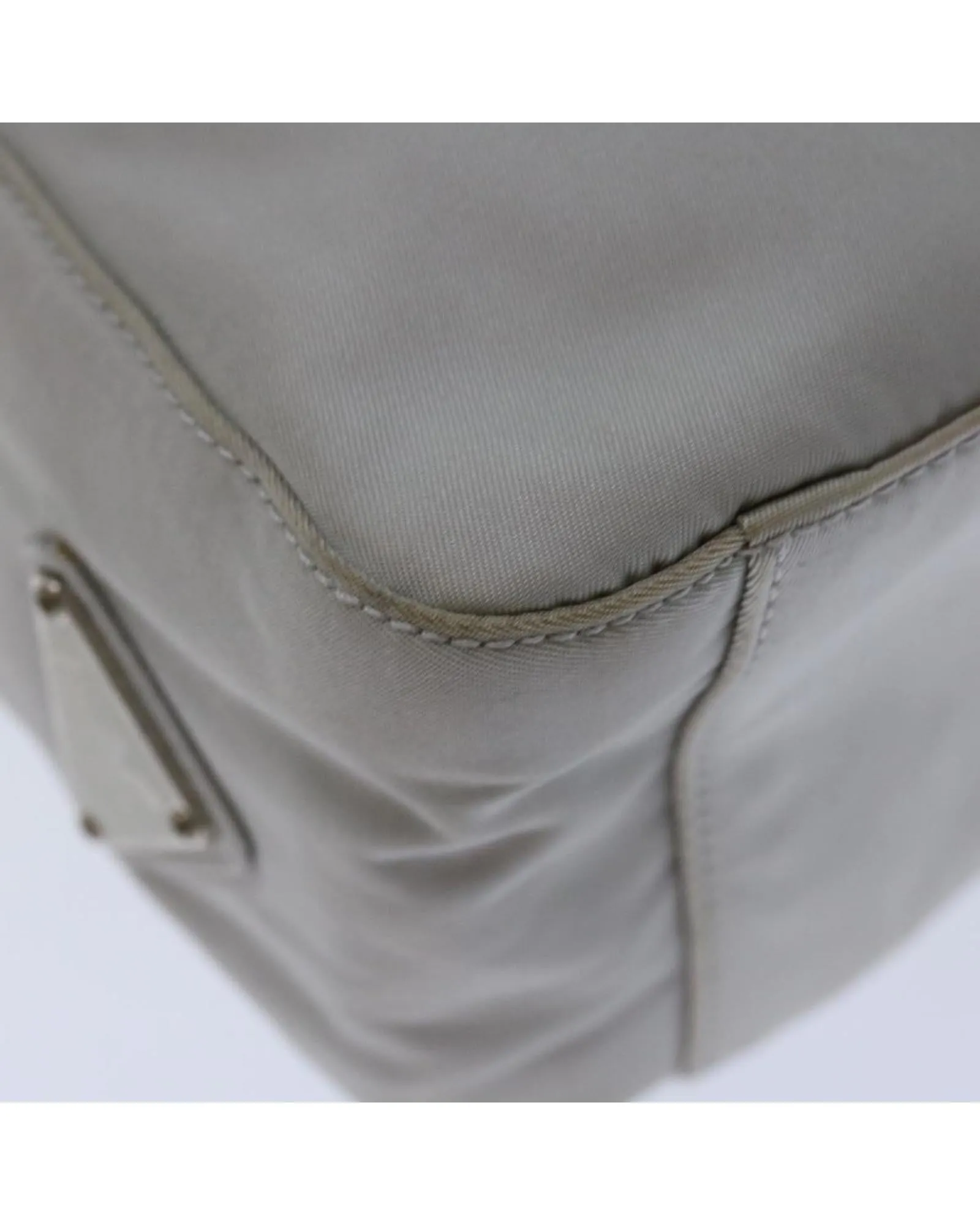 Gray Nylon Tote Bag with Accessory - Made in Italy