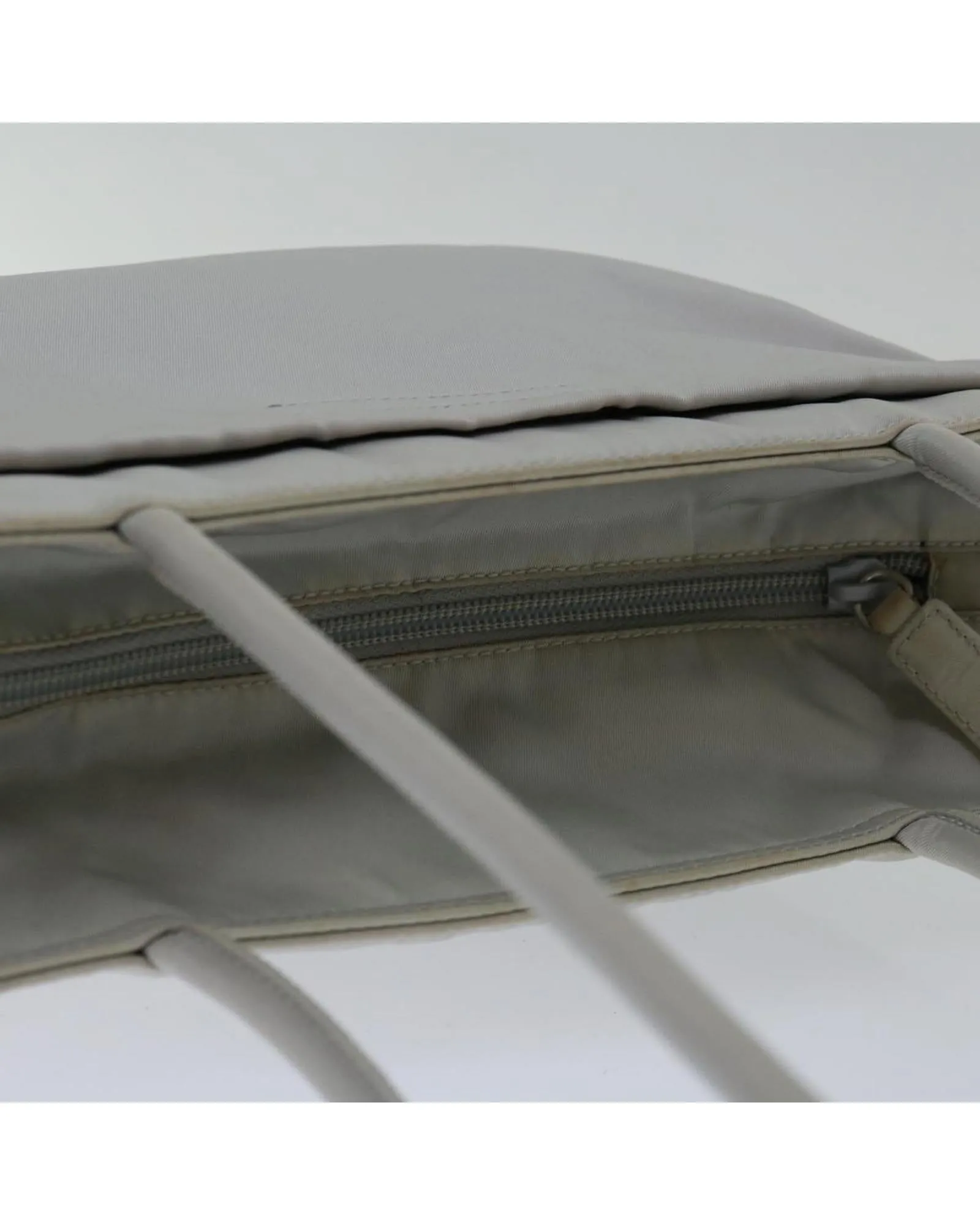 Gray Nylon Tote Bag with Accessory - Made in Italy