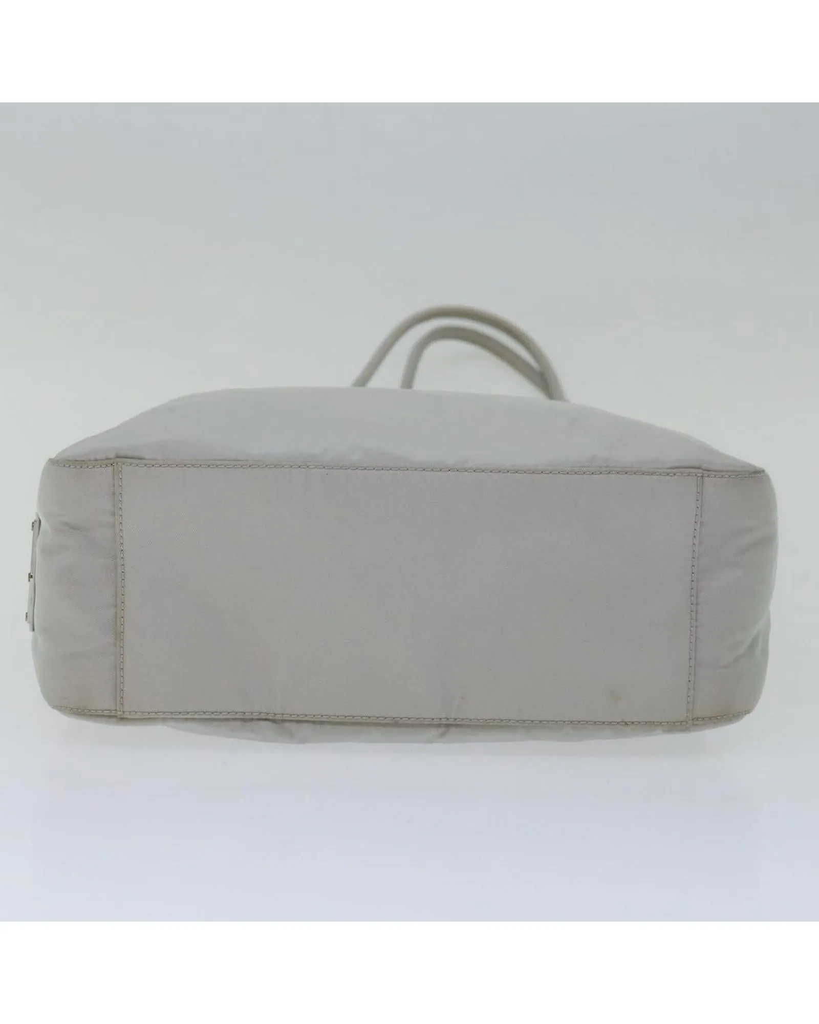 Gray Nylon Tote Bag with Accessory - Made in Italy