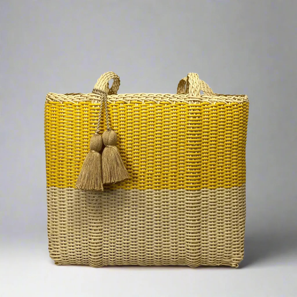 IXOQ Cesta recycled plastic tote (SOLD THRU KASSATEX) Med - Color Block