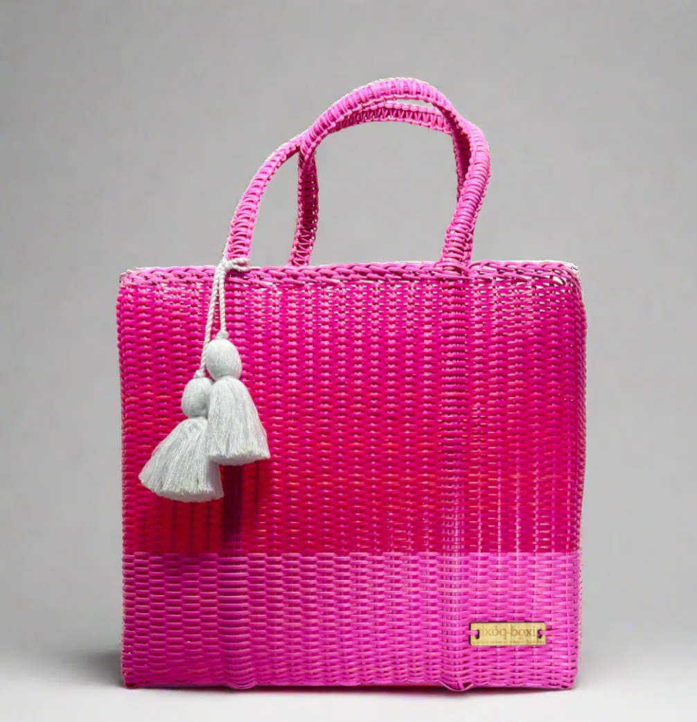 IXOQ Cesta recycled plastic tote (SOLD THRU KASSATEX) Med - Color Block