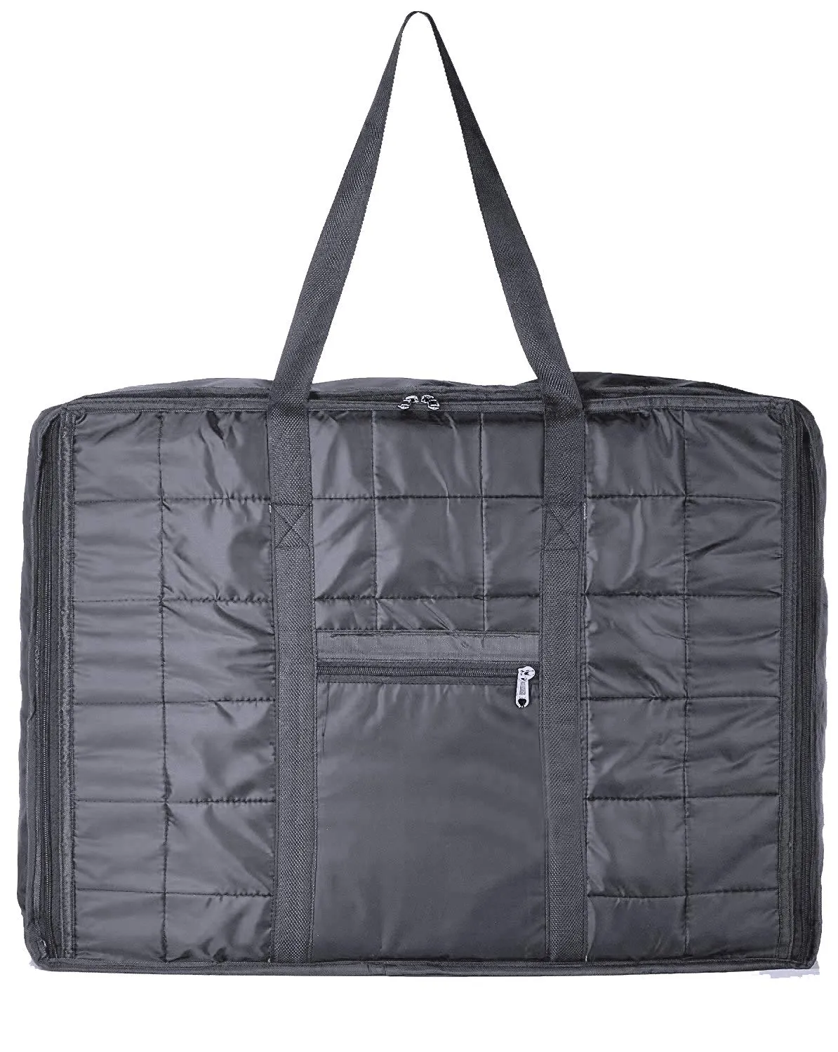 Kuber Industries Parachute 2 Pieces Jumbo Attachi Bag Travel Handbag Storage Carrying Bag, Blanket Cover, Duffle, Travel Multi-Purpose Bag (Grey) CTKTC134654