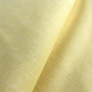 Laminated Linen in Spring Yellow