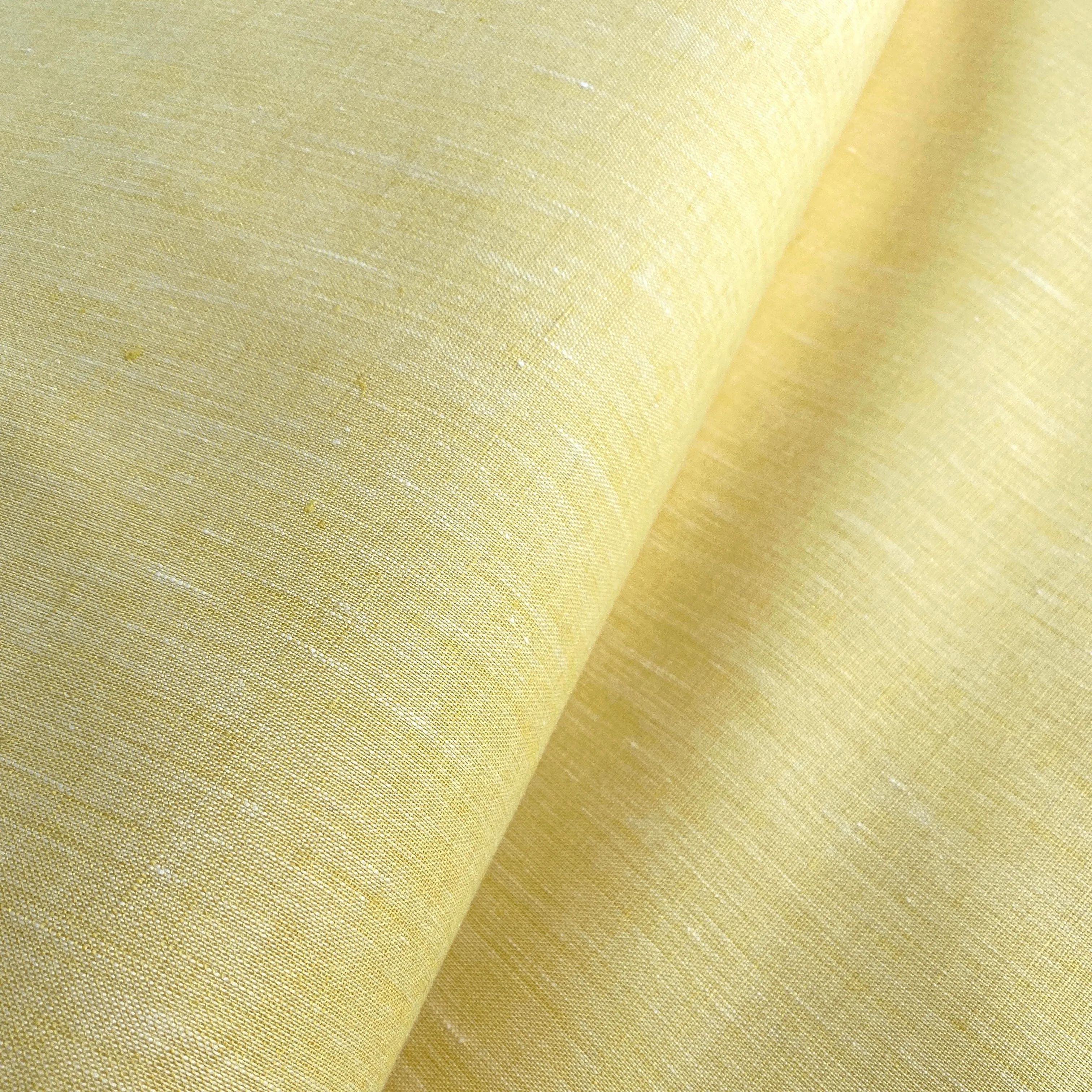 Laminated Linen in Spring Yellow