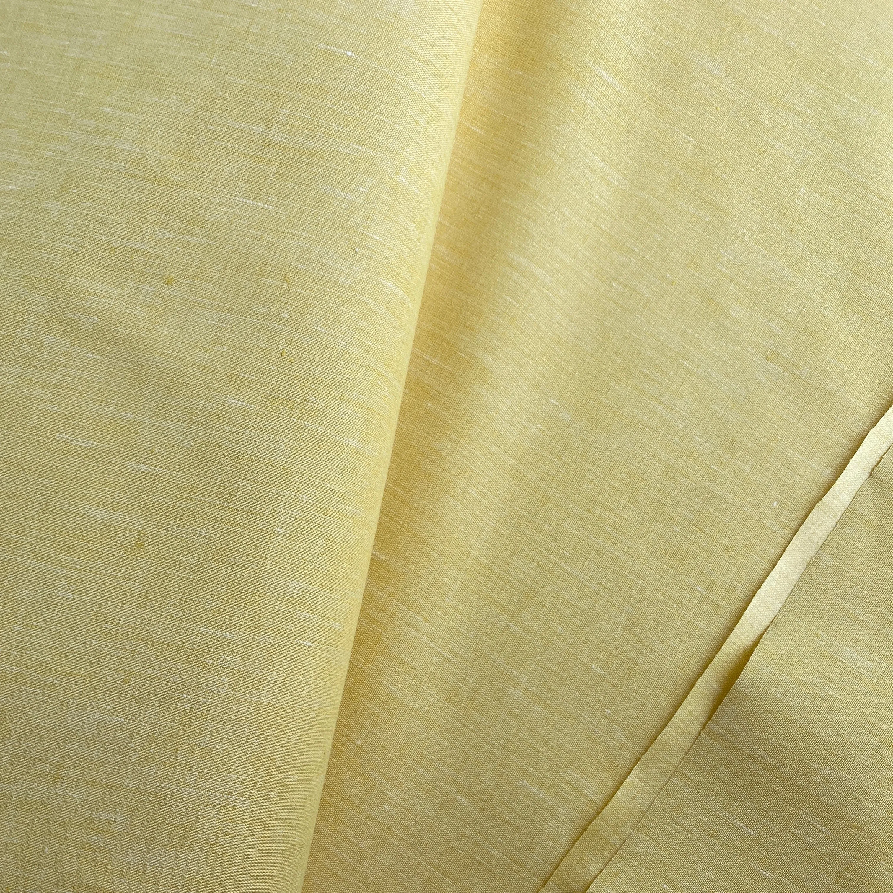 Laminated Linen in Spring Yellow