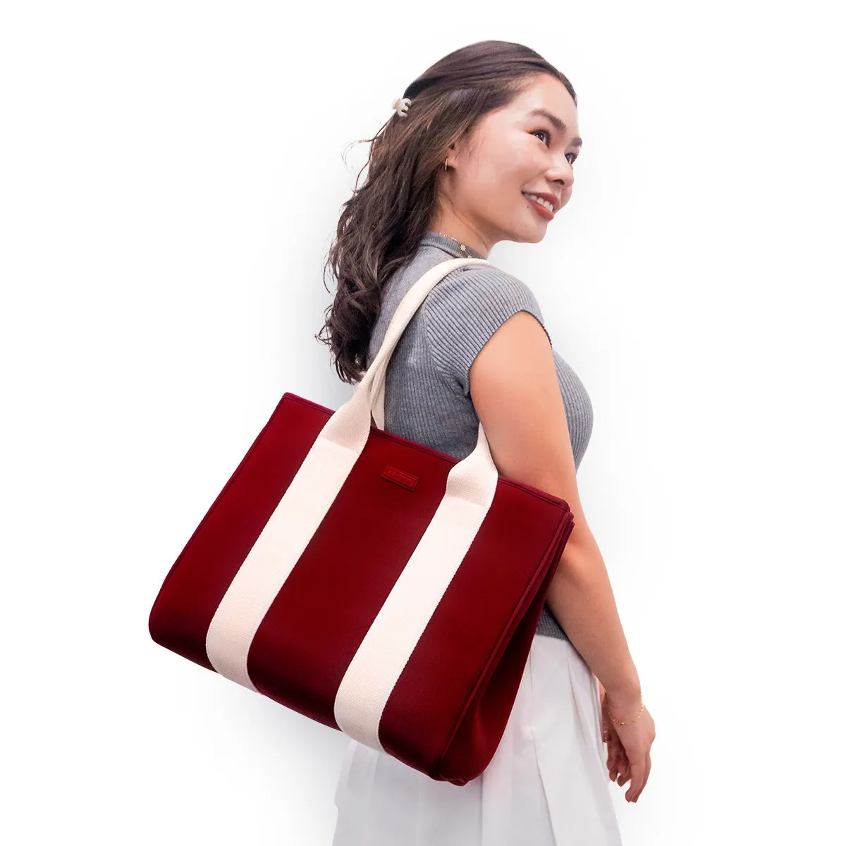 Lana Tote Bag in Wine