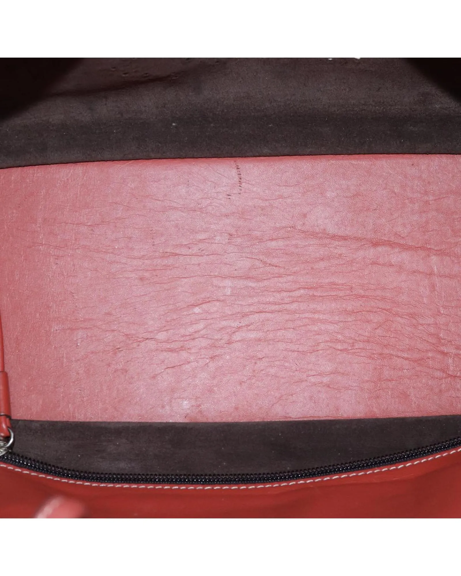 Leather Anagram Tote Bag in Orange by LOEWE