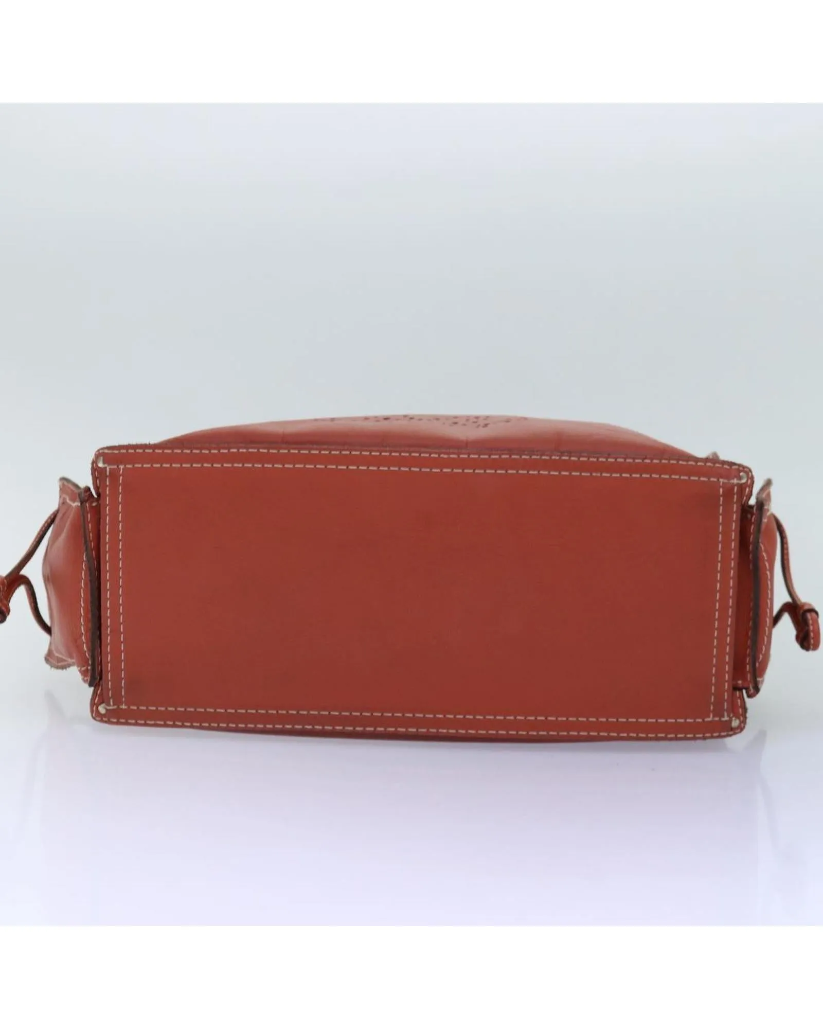 Leather Anagram Tote Bag in Orange by LOEWE