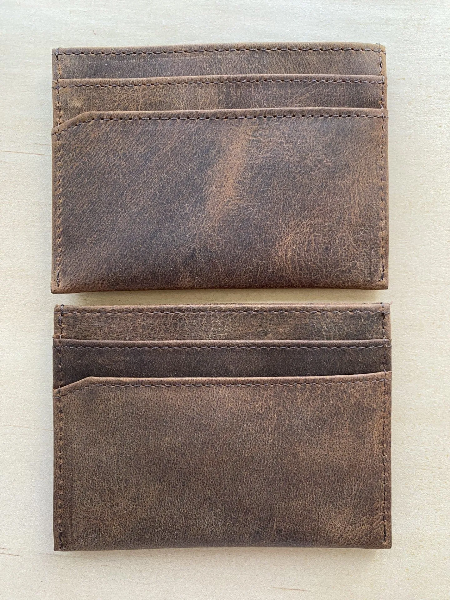 Leather Card Holder with Message and Name - KALGHI