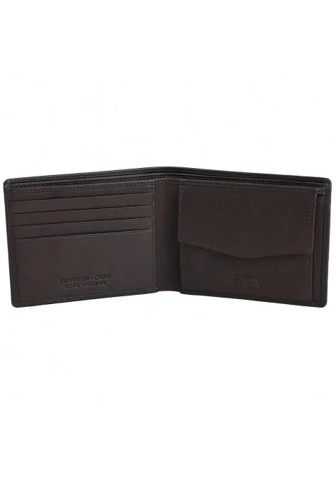 Mancini Leather Men's RFID Secure Wallet with Coin Pocket