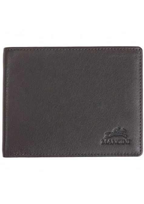 Mancini Leather Men's RFID Secure Wallet with Coin Pocket