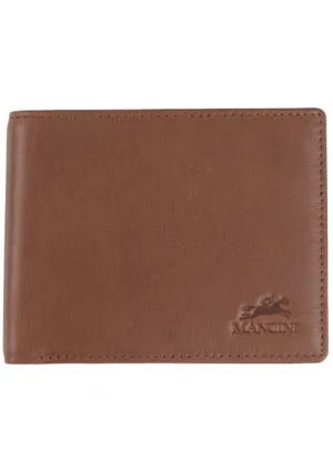 Mancini Leather Men's Wallet RFID Billfold with Coin Pocket