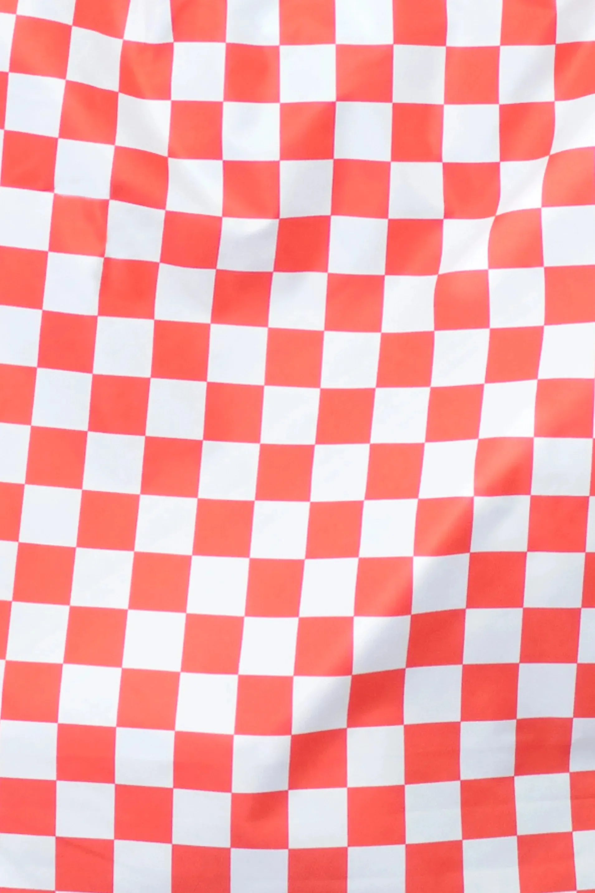 Medium Reusable Bag - Checkerboard Red & Blue