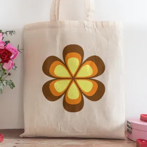 Mod Flowers Large Tote Canvas Grocery Totes - 3 To Choose From