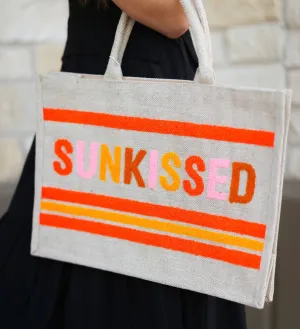 Natural Embroidered Tote Bags - Assorted