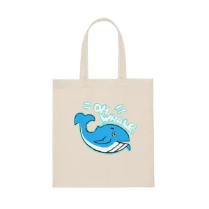 Oh Whale Canvas Tote Bag