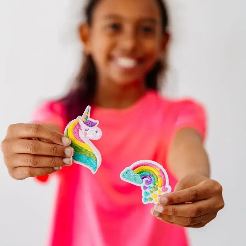 patch 'em unicorn pals iron on patches - set of 3
